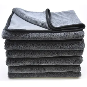 Macallan Brothers Series 650 GSM 40*60cm Suede Car Drying Towel Packaging Microfiber Cleaning Cloth Towel for Car Washing
