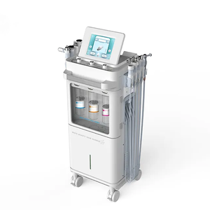 Appareil facial à micro-courant et jet d'oxygène BIO blanc en acier inoxydable pour la beauté de la peau, technologie de nettoyage en profondeur par aspiration et hydratation - Product Image 6