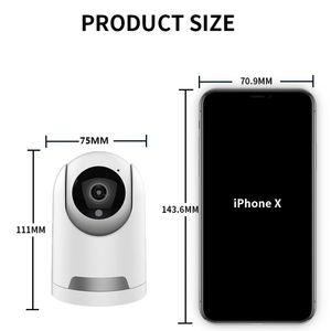 Mini Cámara CCTV Inteligente 1080P, Visión Nocturna, Inalámbrica, Seguridad, <span class=keywords><strong>Webcam</strong></span> Interior, Seguimiento Humanoide, Wifi, Audio Bidireccional, On-vif, Ptz, Ip, NVR - Product Image 2
