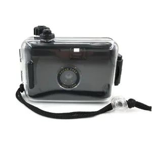 siyah beyaz film tek kullanımlık kamera Suppliers-Toptan özel 35Mm Film manuel tek kullanımlık dijital kamera çocuklar 5 metre su geçirmez kamera