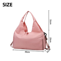 Sac de sport Oxford imperméable grand format avec sangle détachable, multi-poches, pour voyage, sport, nuit, homme et femme, sac à main quotidien pour l'entraînement