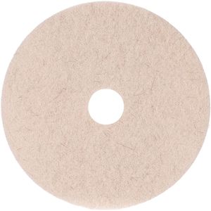 19 pulgadas. Almohadillas de Pulido para Pisos de Pelo de Cerdo Natural Beige, Paquete de 5 - Boardwalk BWK4019NHE - Product Image 6