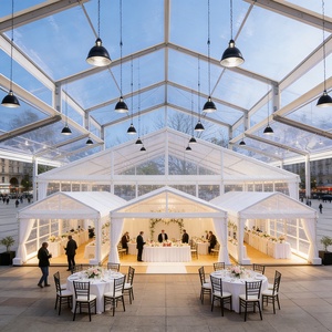 Tente Atrium Modulaire en Verre pour <span class=keywords><strong>Location</strong></span> Commerciale – Idéale pour Événements, Cérémonies Religieuses, Mariages et Réceptions - Product Image 1