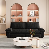 Canapé-lit convertible multifonctionnel 3-en-1 en velours, taille Queen, 73,2 pouces, vente en gros