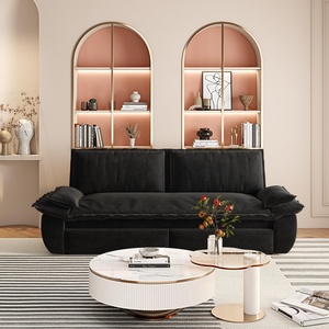 <span class=keywords><strong>Canapé</strong></span>-<span class=keywords><strong>lit</strong></span> convertible multifonctionnel 3-en-1 en velours, taille Queen, 73,2 pouces, vente en gros - Product Image 3