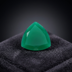 Precio de fábrica al por mayor, alta calidad, 6mm, trillones de corte, piedras preciosas naturales de ónix verde/rojo/Negro, piedras sueltas facetadas certificadas IGI - Product Image 4