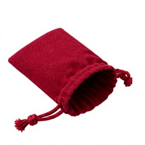 Sac à bijoux en coton et lin de haute qualité, personnalisable avec logo, vente en gros directe d'usine, pour bagues, bracelets et colliers - Product Image 3