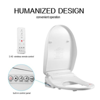 Foheel — siège de toilette intelligent et électronique, avec télécommande OEM, nettoyage à l'eau chaude, articles de toilette, Bidet