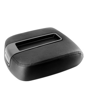 Chevrolet Gmc Center <b>Console</b> Armrest Cover <b>Black</b> Leather Storage Box For Front Seat - Product Image 2