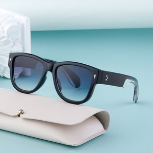 Lunettes de soleil carrées pour homme ZS-98133, monture en plastique noir et métal, protection UV400, pour la conduite et les activités de plein air - Product Image 5