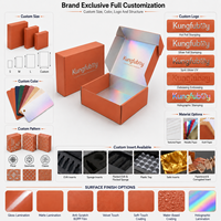 Caja de Cartón Corrugado Personalizada Directo de Fábrica con Laminación Holográfica para Suscripciones de Belleza y Embalaje de Regalos