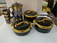 Ensemble de récipients isothermes pour plats chauds, style Ramadan musulman, pour cuisine sud-ouest Kinno, avec cafetière