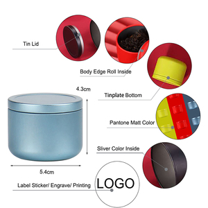 Bao Bì Hình Ngôi Sao Hộp Đựng Đầy Màu Sắc Rỗng 20Ml Lọ Đựng Mẫu Mỹ Phẩm Hộp Đựng Thiếc Đựng Cà Phê Trà Đen Xanh Trang Điểm Nhỏ - Product Image 2