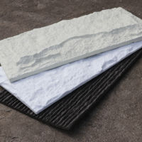 Longue date nouvelle arrivée pilier panneau pierre colonne enveloppes décoratif artificiel 3d pu faux pu roche placage pierre panneaux muraux
