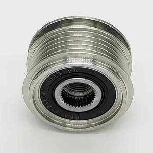 Poulie de distribution à 3 rainures en TPE, poulie synchrone à dents en arc circulaire pour alternateur automobile - Product Image 1