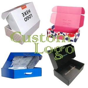 Carton colis Personalizado Mailer De Papelão Ondulado Caixas de Embalagens De Papelão Cortado Formas de Comércio Eletrônico