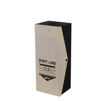 Coffret à vin de luxe en bois sculpté-Emballage cadeau champagne sublimation noir, finition peinture piano bouteille unique