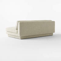 Meubles de salon en vente chaude nouveau canapé long sans bras en bois massif de style moderne