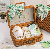 Coffret cadeau beauté LANJO Premium, salon de beauté, cadeaux personnalisés pour clients, boîte en papier recyclé faite à la main, logo personnalisé, sérigraphie