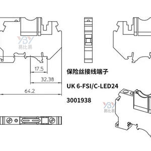 PHOENIX CONTACT 3001938 UK6-FSI/C-LED24 Sicherung modularer Klemmen block 6mm ² 100% Original nagelneu - Product Image 5