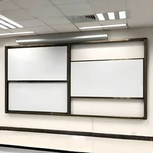 La pizarra móvil de altura ajustable combina la portabilidad con el levantamiento ergonómico para la configuración de la sala de entrenamiento escolar - Product Image 5