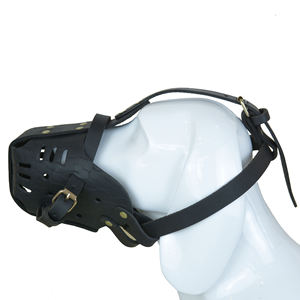 Fournitures pour animaux de compagnie <span class=keywords><strong>berger</strong></span> <span class=keywords><strong>allemand</strong></span> dalmatien formation muselière en cuir réglable pour animaux de compagnie - Product Image 2