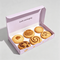 Boîte d'emballage personnalisée pour pâtisseries, faible MOQ, pour biscuits, croissants, gâteaux feuilletés, rouleaux de cannelle, desserts, en papier