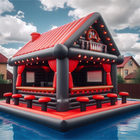 Bar flottant gonflable personnalisable avec sièges pour fêtes