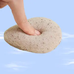 1Pc Natural Walnut Seeds Face Wash Puff Bath Sponge Clean Konjac Cleansing Water Drop Thickened Exfoliating Sponge Pads