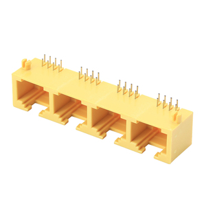 Conector de Red RJ45 1*4 8P8C Directo de Fábrica, Conector Ethernet, Montaje en Panel, Blindado, Cat6, Estable, de Bronce Fosforoso - Product Image 5