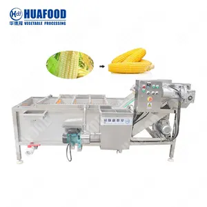 commercial Vegetable Washer And Dryer Leafy Vegetables Processing Line Commercial Industrial Bubble Fruit Washer With CE