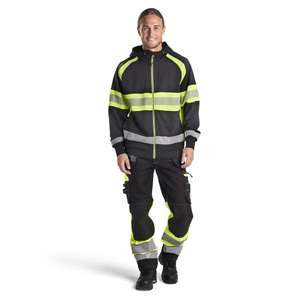 BLAKLADER - 179413709933D108 Pantalon haute visibilité avec stretch Noir/Jaune-EAN 7330509767450 HI-VIS WORKWEAR - Product Image 3