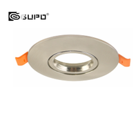 Spot encastré fixe GUPO GU5.3 MR16 GU10, extérieur blanc avec réflecteur en cuivre pour module de projecteur
