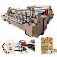 Machine automatique de fabrication de papier hygiénique Machine à rembobiner le papier hygiénique pour les rouleaux de papier hygiénique