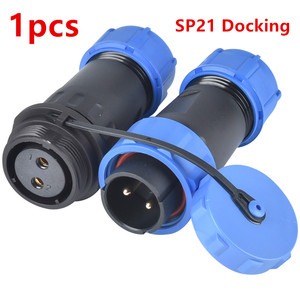 Водонепроницаемые авиационные разъемы SP21 IP68 из меди и нейлона, 2/3/4/5/7/9/12-контактные, гнездовые и штекерные, для наружного промышленного применения, силовой штекер - Product Image 5