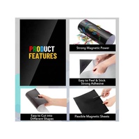 Flexible Steel Vinyl Magnetically-Receptive Sheet With Adhesive Flat Rubber Metal Sheeting Flexible Iron Works With All Magnets