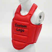 Protège-poitrine en PU épaissi TOPN pour Taekwondo, protection corporelle de karaté avec logo personnalisé, armure de combat à absorption des chocs hautement élastique