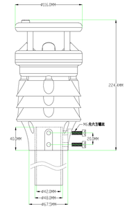 Stazione Meteorologica Ultrasonica Compatta XF500S RS485 Modbus Multi-Elementi Integrata - Product Image 4