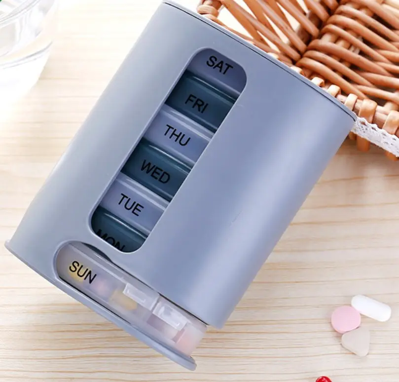 Hot Sale Portable Drawer Moisture防水PP Pill BoxとEnglish Printing