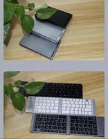 Clavier et souris sans fil USB ultra-minces, pliables et légers, combo à trois modes de charge, pour le bureau, les tablettes, les téléphones, les ordinateurs portables
