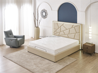 Dernier fabricant de conception OEM ODM ensembles de lits de créateurs de meubles de maison en tissu et en cuir ensembles de lits personnalisés lit de luxe moderne pour chambre à coucher