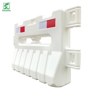 Barrière de circulation modulaire en plastique remplie d'eau, barricade robuste en PEHD pour la sécurité temporaire - Product Image 3