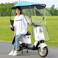 Parapluie Scooter haute qualité mental U-tube dur déflecteur fabrique en gros acier inoxydable fenêtre poussoir parapluie moto