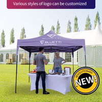 Tente pliante publicitaire à quatre pieds, imperméable, avec logo personnalisé imprimé, pour salon professionnel et exposition