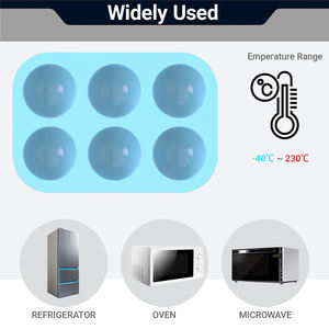 Moule en silicone semi-<span class=keywords><strong>sphère</strong></span> <span class=keywords><strong>demi</strong></span>-<span class=keywords><strong>sphère</strong></span> de qualité alimentaire moule de cuisson pour gâteau/pouding moule à <span class=keywords><strong>dessert</strong></span> en silicone antiadhésif pour la maison - Product Image 3