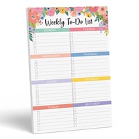 Carnet de notes personnalisé pour liste de tâches hebdomadaire, organisateur, agenda, carnet de notes hebdomadaire et annuel, planificateur hebdomadaire, bloc-notes de tâches 9x6 pouces