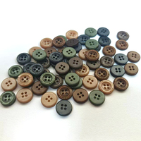 Boutons de chemise en résine imitation perle haut de gamme avec logo personnalisé, 4 trous
