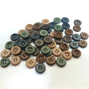 Bottoni per camicia in resina effetto perla di alta gamma con logo personalizzato, 4 fori - Product Image 6