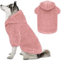 Vêtements pour animaux de compagnie classiques et luxueux - pulls chauds en coton pour chiens et chats et manteaux de style pyjama pour l'hiver