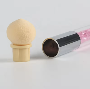 Pinceau à ongles en gel avec manche acrylique dégradé, éponge double extrémité pour application de vernis pailleté, outil de mélange professionnel pour manucure - Product Image 2